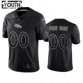 Maillot Denver Broncos Custom Noir Reflective Limited - Enfant